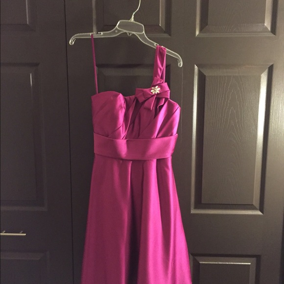 Fuschia Bridesmaid Dress. No alterations.