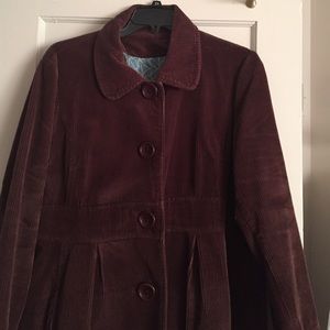 Brown Boden corduroy trench coat