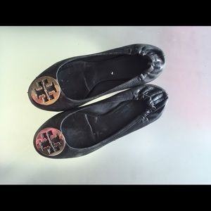 Black Tort Burch flats