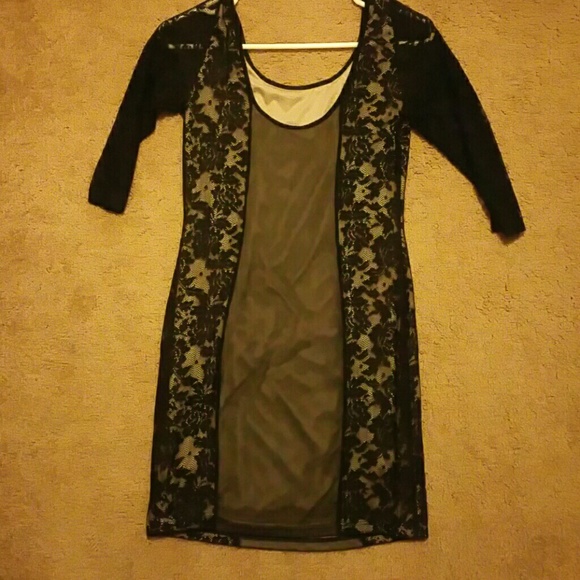 Black lace dress