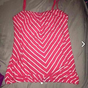 Striped pink shirt