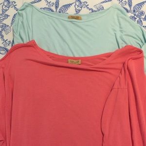 REDUCED! EUC set of 2 Piko short sleeve tops small
