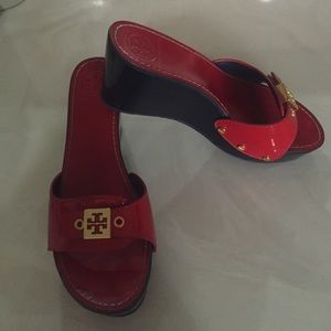Tory Burch Wooden Wedge Shoes