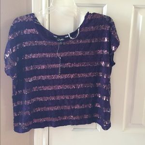 2 beautiful shirts purple and beige