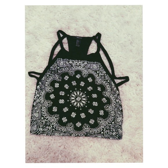 Paisley crop top