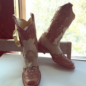 Beautiful never worn leather cowboy boots