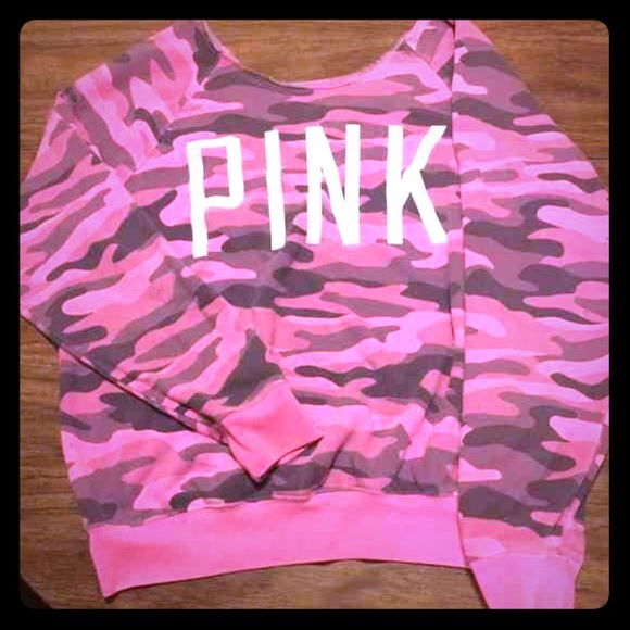 Victoria's Secret PINK Camo off the shoulder