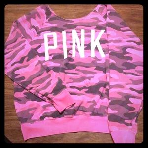 Victoria's Secret PINK Camo off the shoulder