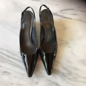 Stuart Weitzman black penitent heels size 7