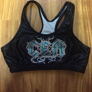 CEA Cheer Extreme Cheerleading Sparkle Sports Bra