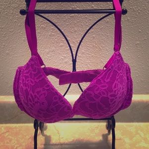 Very sexy purple push up bra