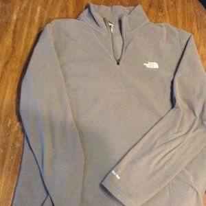 North face 1/4 zip fleece pullover