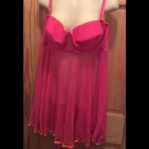 Pink and orange lingerie