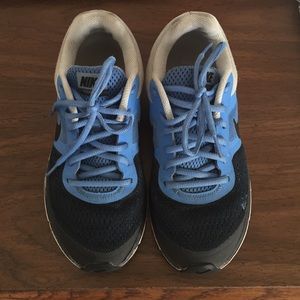 Blue Nike shoes