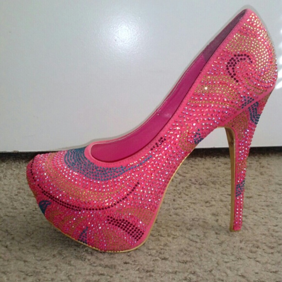 Multi color birthday heels