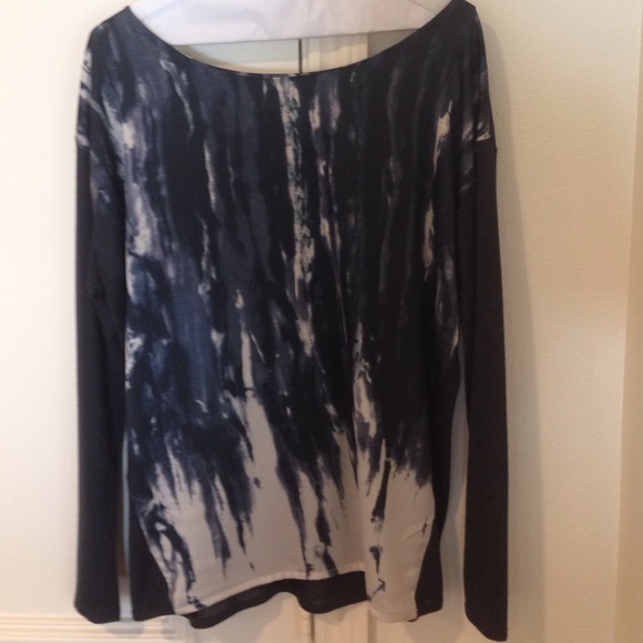 Zara mixed media top