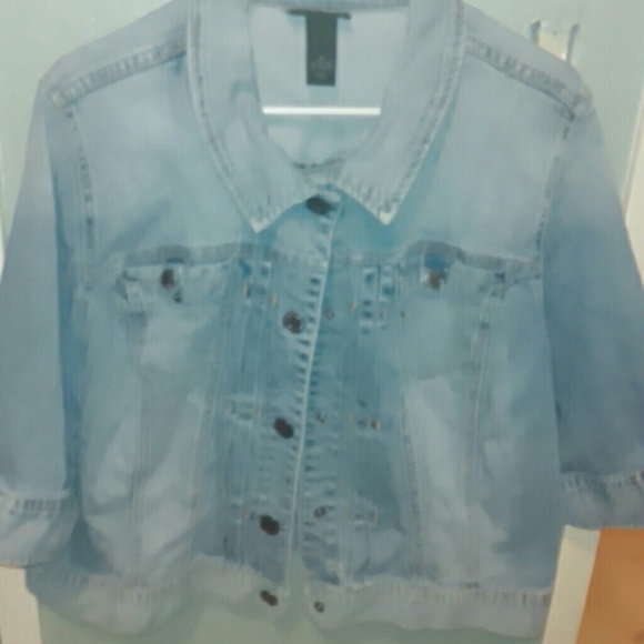 Denim crop jacket