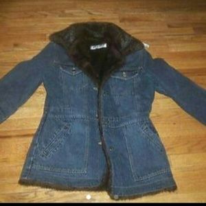 Marvin Richards Jean Jacket with Faux Fur lining