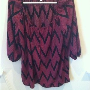 Glam chevron tunic top.