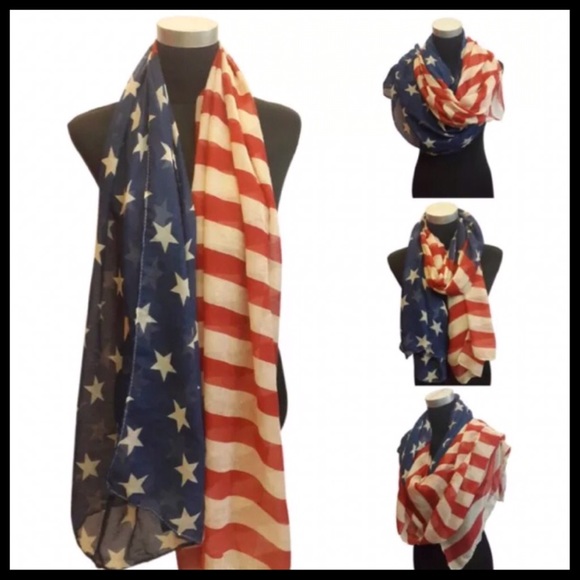 American Flag Scarf - Picture 2 of 7