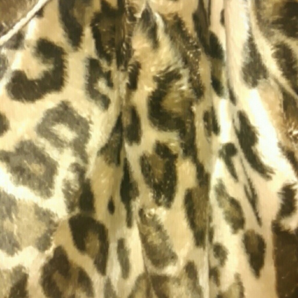 Leopard fur jacket