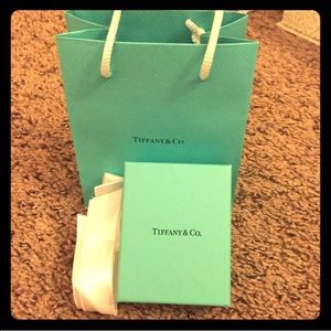 Tiffany box, gift bag and card