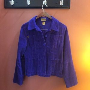 Purple Corduroy Blazer