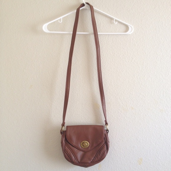 Mini Faux Leather Crossbody Bag