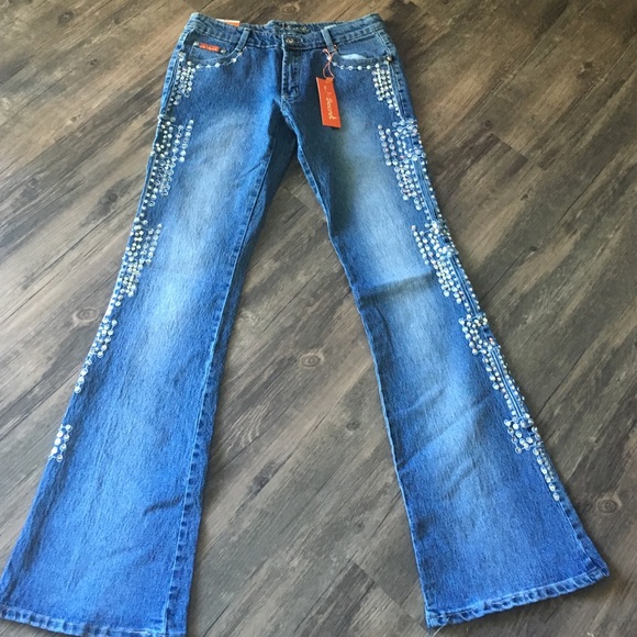 ✨Great denim!!! Detailed with silver sequins