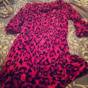 Cheetah print house coat
