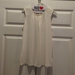 Leather shoulder tank top