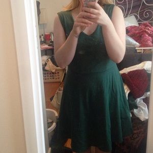 Emerald green skater dress new with tags