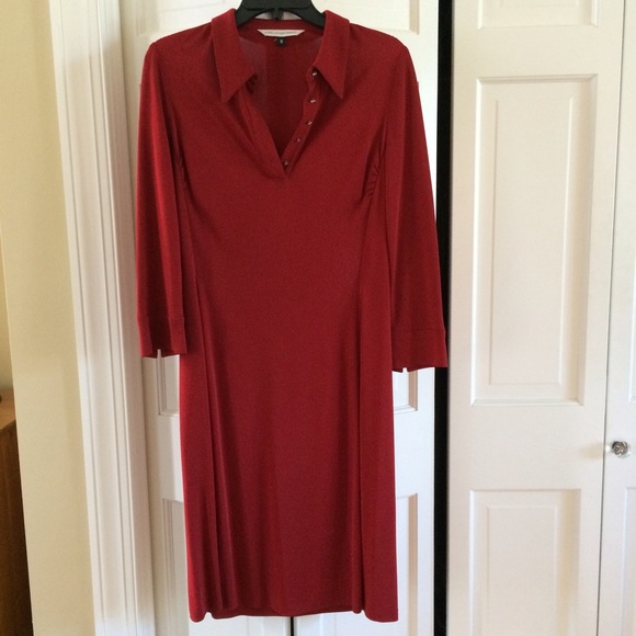 Red DVF Dress