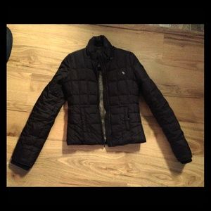 Brown A&F winter coat