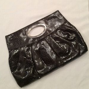 Express Snake Skin Pattern Clutch