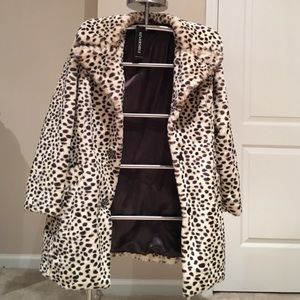 Animal print Large Reversible Dress Coat