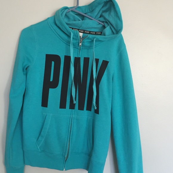 PINK Victoria's Secret Tops - Pink zip up hoodie