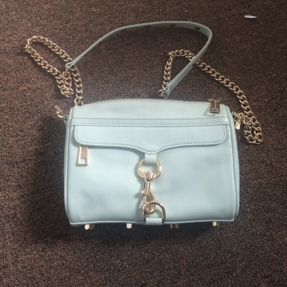 Rebecca minkoff mini MAC crossbody- mint
