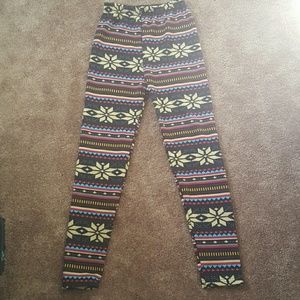 Patterned winter leggings. Offers accepted.