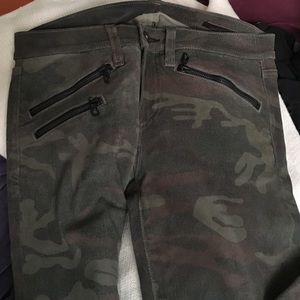 Leather Rag & bone skinny jeans