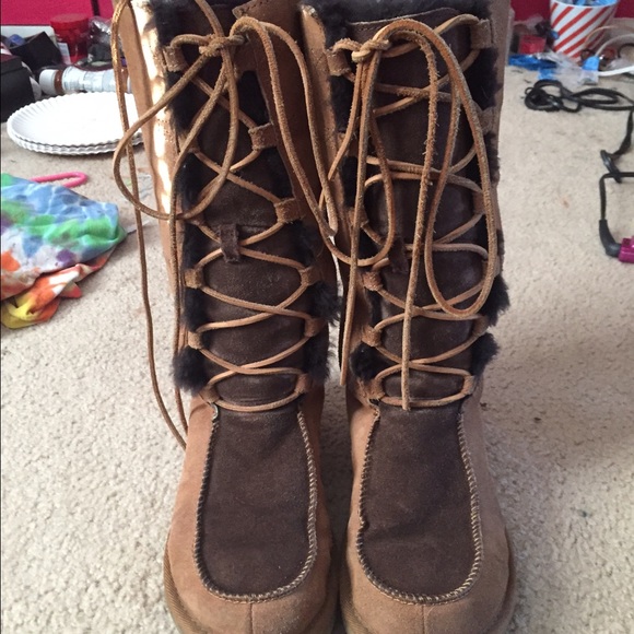 Lace up uggs