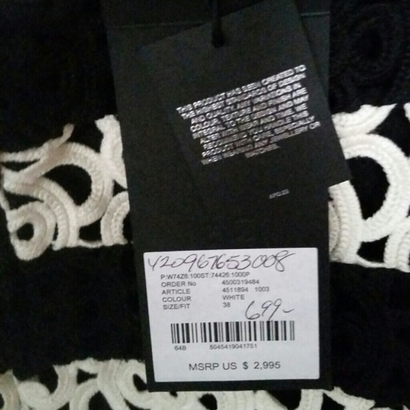 $2995 New BURBERRY PRORSUM Midi Lace Skirt Sz 4 - Picture 2 of 4