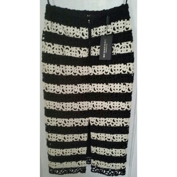 $2995 New BURBERRY PRORSUM Midi Lace Skirt Sz 4 - Picture 4 of 4