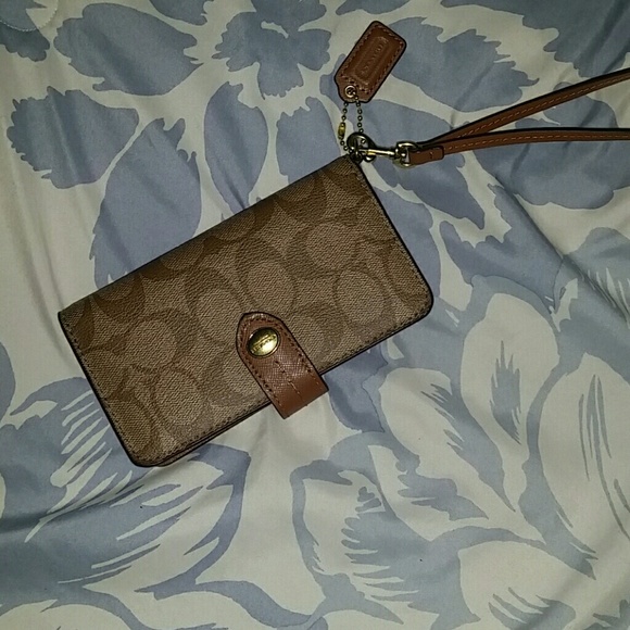 Coach phone wristlet
