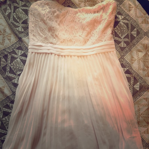 Pink Floral Lace Dress