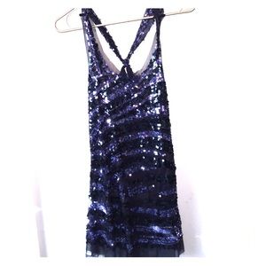 Sequin racer back tank