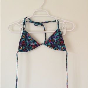 AA Floral Triangle Bikini Top
