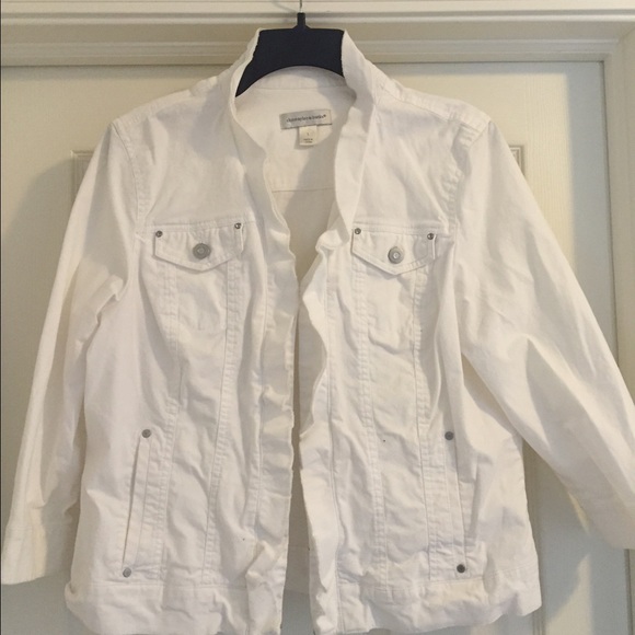 White denim Christopher & Banks jacket