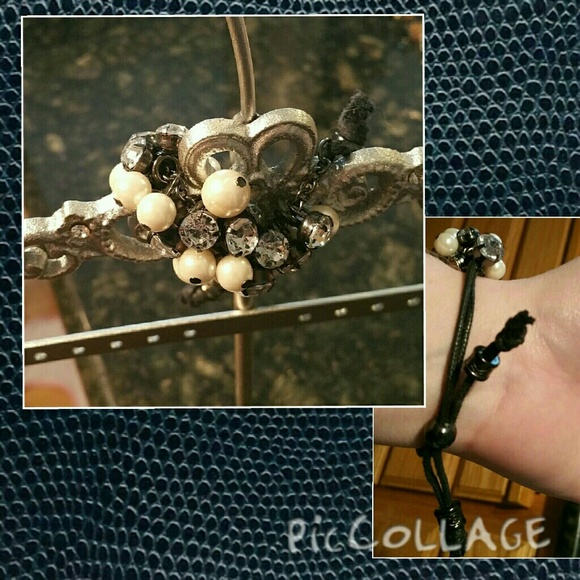 Bracelet with Diamonds and Pearls - Picture 2 of 3