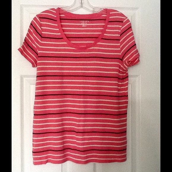 Pink, white & black T-shirt